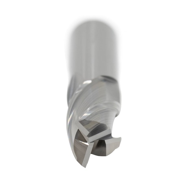 3.0mm Diameter X 3mm Shank 3-Flute Regular Length Blue Series Carbide End Mills